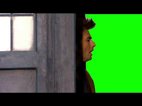 the doctor materialises and says 'ah' GREENSCREEN TEMPLATE