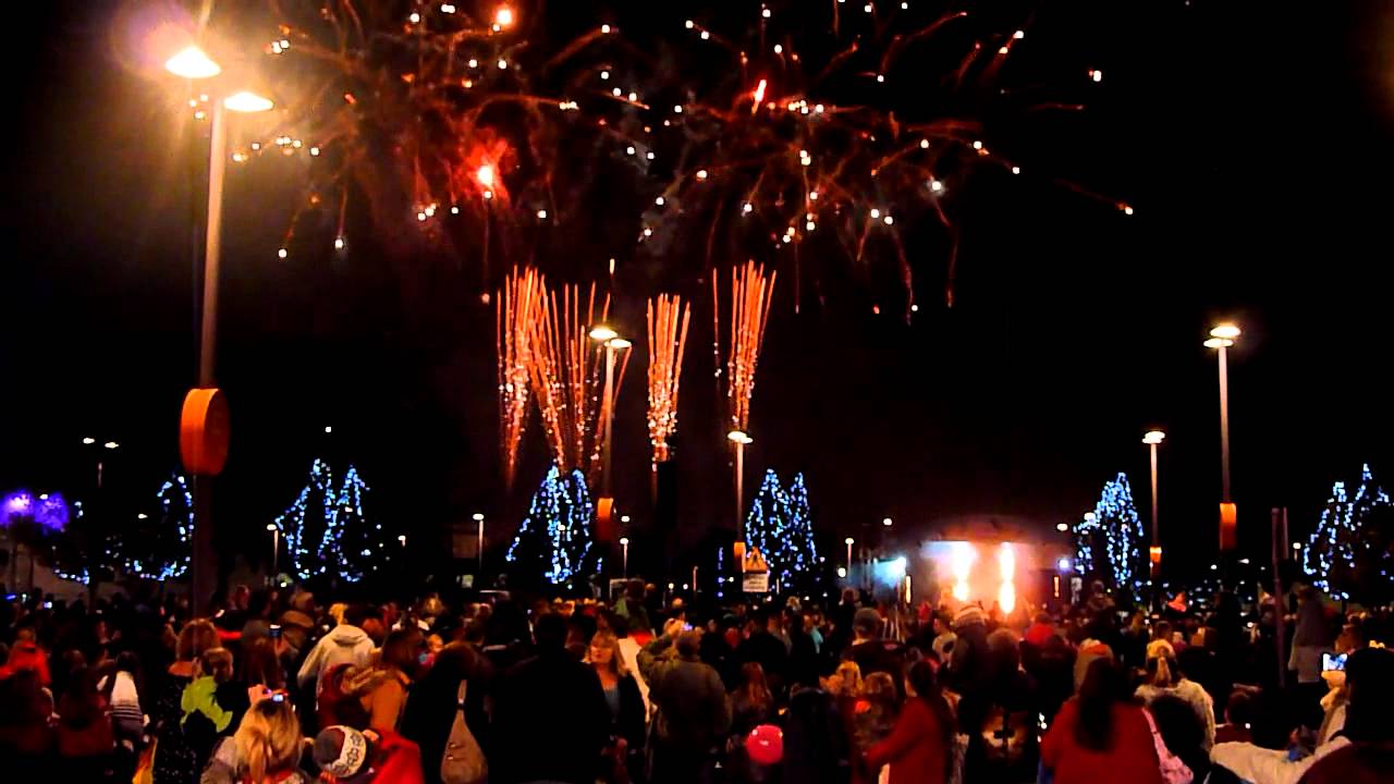 Xmas Lights Fireworks at Bluewater YouTube