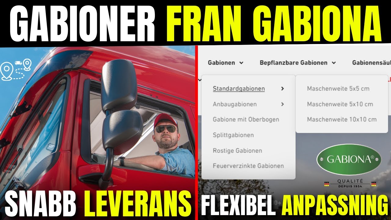 Gabions från Gabiona: Snabb leverans och flexibel anpassning