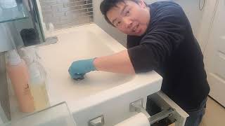 Ikea Bathroom Vanity Sink Drain Pipe Cleaning - How To Remove And Install