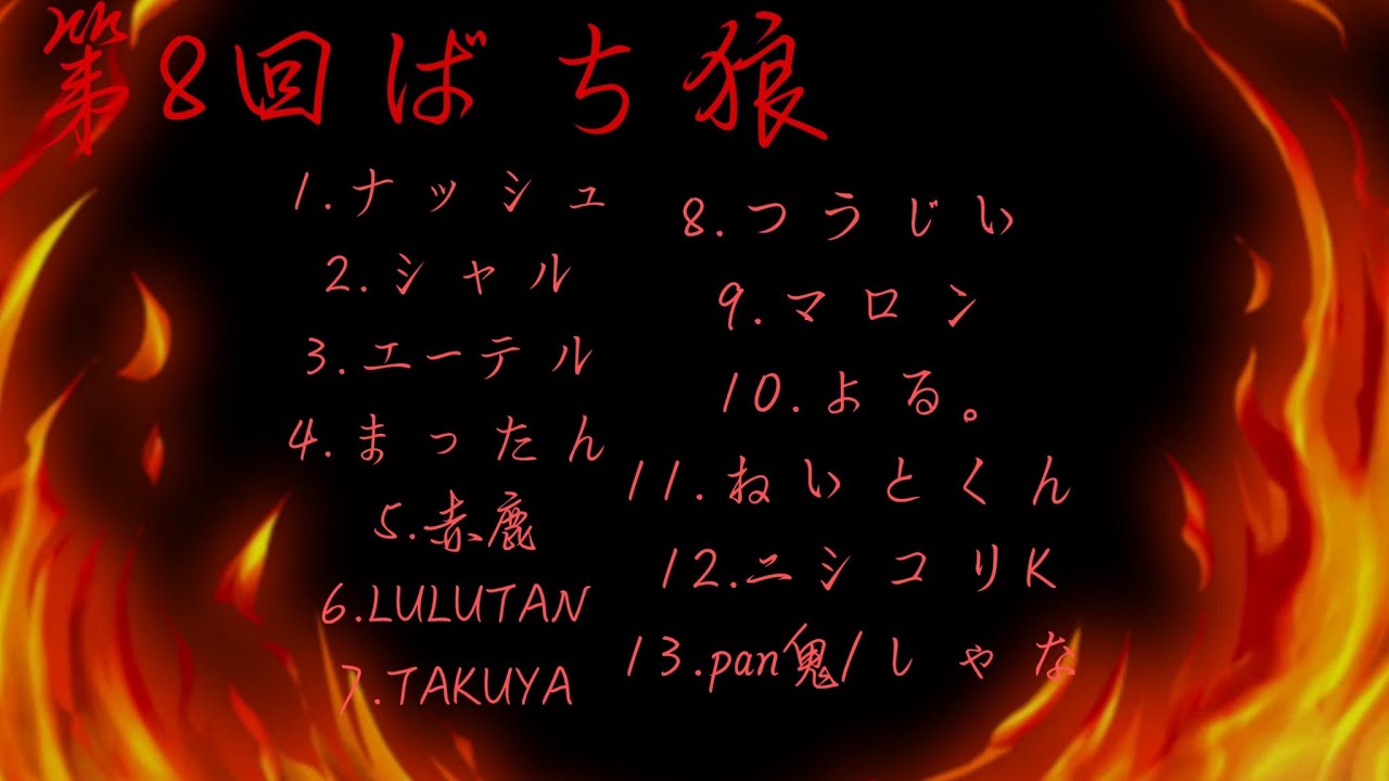 【zoom人狼】ばち狼#8 シャル視点