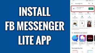 How To Install Facebook Messenger Lite App screenshot 2