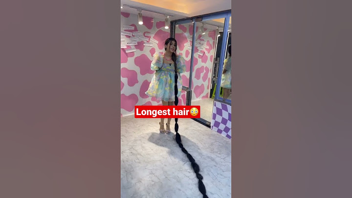 Wearing World's longest hair!!😳