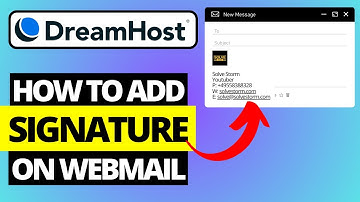 How To Add Signature In DreamHost Webmail