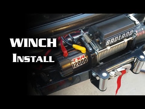 Installing HF Badland 12,000 lb Winch