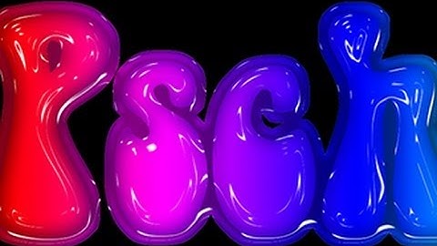 Photoshop Tutorial: How to Make Glossy, Molded, PLASTIC TEXT.