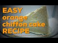 Easy orange chiffon cake