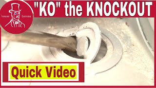Remove Electrical Box Knockout by HouseBarons 3,068 views 6 months ago 2 minutes, 37 seconds