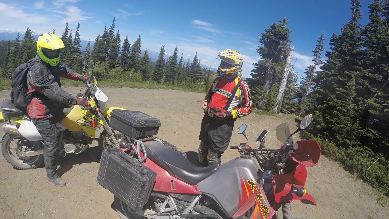 snoqualmie pass to chinook pass on dual sports with group