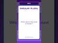 Singular and Plural Quiz | Which word is the plural of 'farmer'? | English Grammar