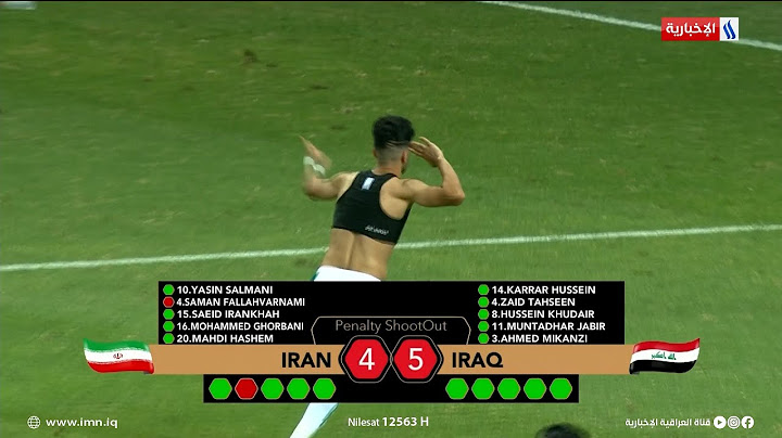 ركلات الترجيح بين المنتخب العراقي الاولمبي ومنتخب ايران الاولمبي في نهائي بطولة غرب اسيا