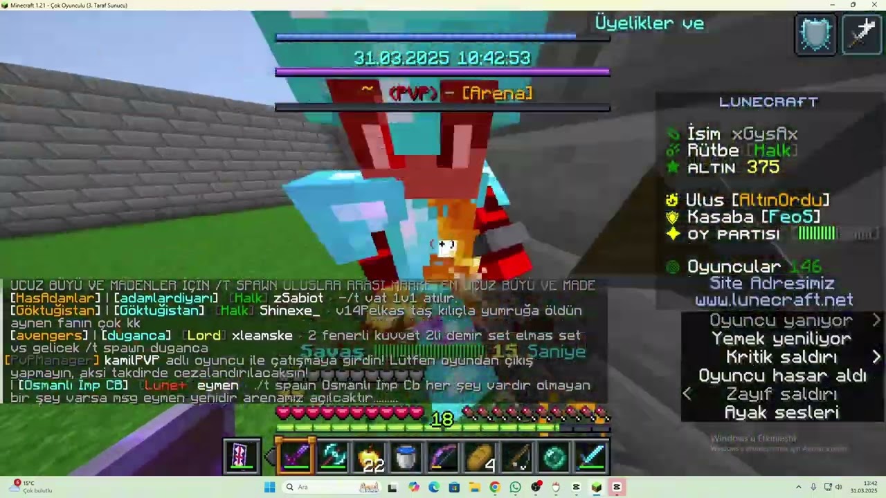 Lunecraft Kill Montage 5 (1v1Solah AntiMark ve Bilgisayarı Giden Sedeceyusufim için)