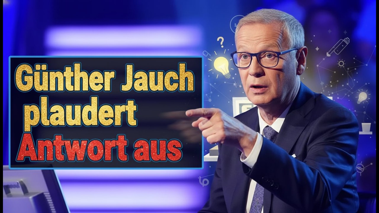Günther Jauch plaudert Antwort aus – und niemand bemerkt es