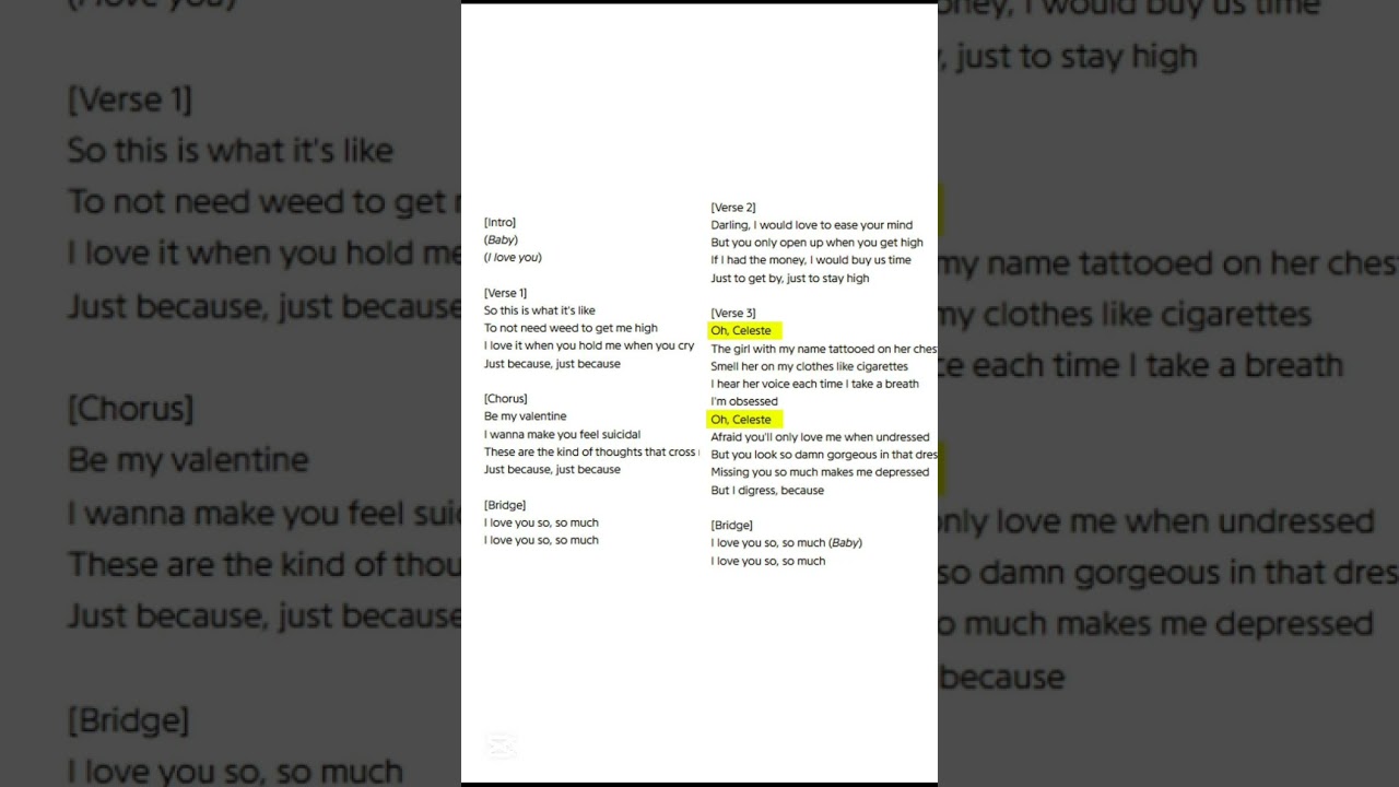 D4VD - Celeste (lyrics)