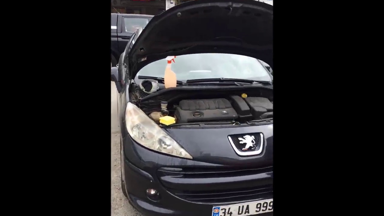 Peugeot 207 How to clean car headlight ? New Method 