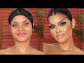 Flawless makeup tutorial talk through  glambyomoye