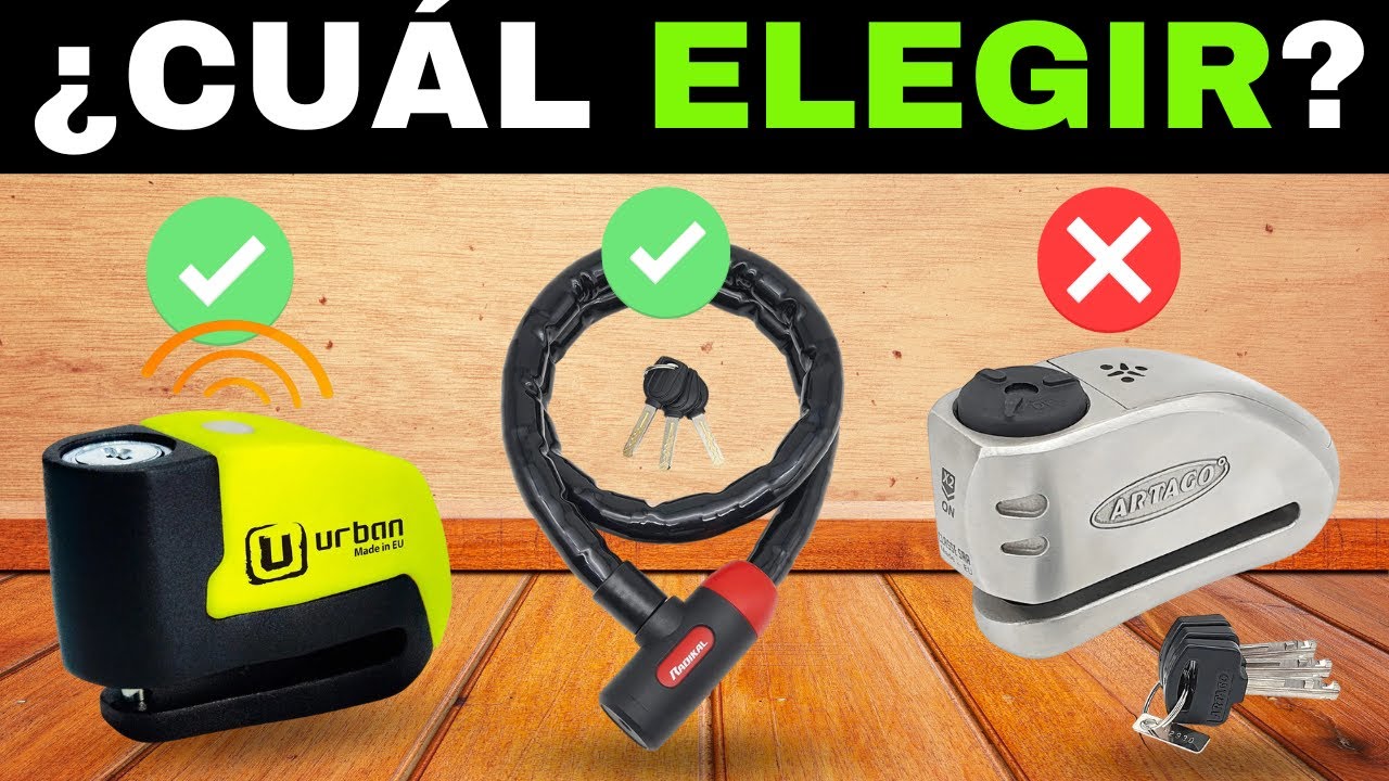 ✅ 7 MEJORES Candados de Seguridad Para Motos BARATOS Amazon [2026]🔒[Calidad/Precio] Disco Con Alarma