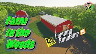Farming Simulator 19 Maps Farm in the Woods, Let's Fly in 4K Resolution
