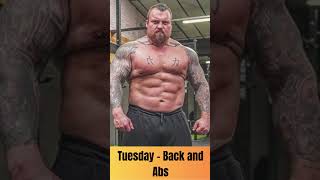 New Eddie Hall Workout Routine