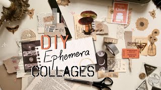 DIY Ephemera Collages •  upcycle your paper scraps • DIY Tutorial