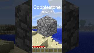 Minecraft Cobblestone Texture Evolution #shorts