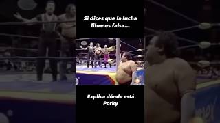 Si dicen que la lucha libre es falsa, expliquen esto😂 #luchalibre #wwe #wrestling