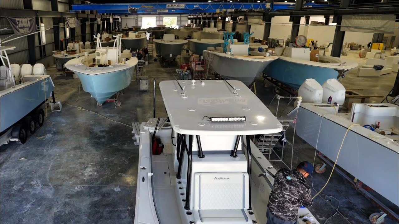 SeaHunter Boats New Factory Tour & Manatee Bay Service Center
