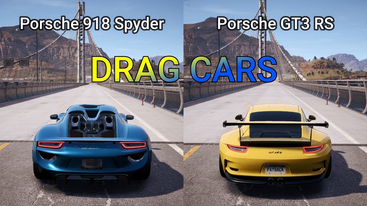 NFS Payback - Porsche 918 Spyder vs Porsche 911 GT3 RS (991) - Drag ...