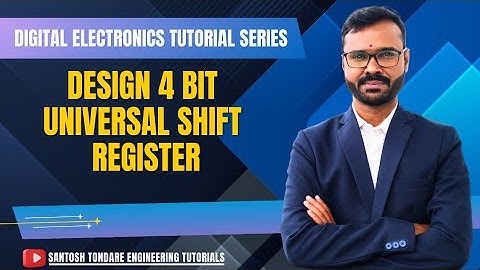 #digital | Design 4 bit universal shift Register| universal shift register using Mux