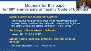 The History and Evolution of UC's Faculty Code of Conduct, with William Kidder