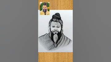 how to draw Premanand ji maharaj 🥰☺️ #shorts #drawing #art #premanandjimaharaj