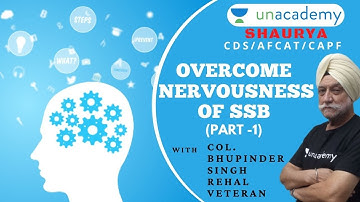 How To Overcome Nervousness of SSB - 1 | Ace SSB Interview | Col. Bhupinder Singh Rehal