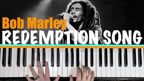 How to play REDEMPTION SONG - Bob Marley & The Wailers Piano Tutorial [chords]