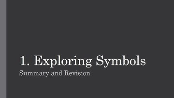 Standard 7th English Revision for Unit Test 1. Exploring Symbols