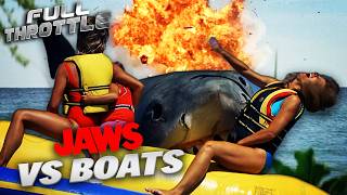 Every Time Jaws Attacked a Boat | Jaws Franchise | Full Throttle