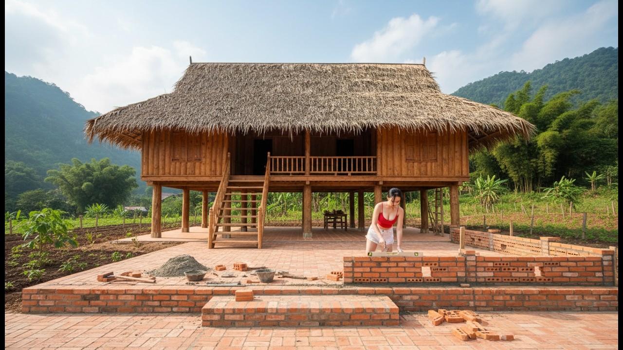 Lost in the Deadly Jungle, I Built a Strong Home to Survive the Endless Storms#survival #bushcraft