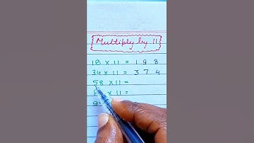 Fast Multiplication Trick | Shorts | Multiply Kaise kare | Multiplication tricks by 11 #shorts