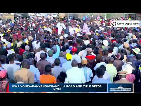 IS KALONZO A BIG THREAT? Pre.Ruto and his allies praises Kalonzo in Kitui county.