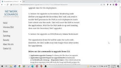 Cisco ISE Upgradation from 2.2/2.4/2.6 to 2.7 version