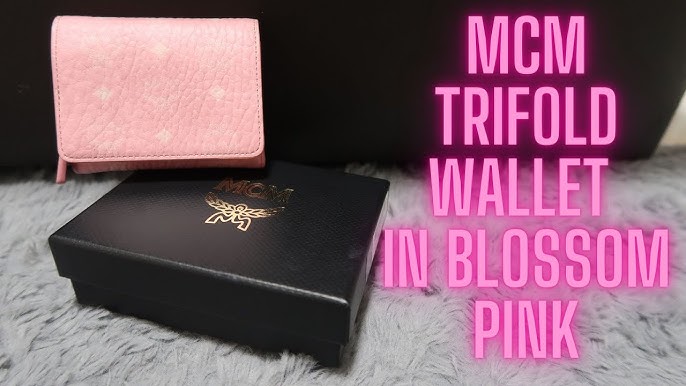 MCM Patricia Visetos Large Chain Wallet Review in Powder Pink!, Try - On