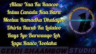 Cabdinasir Sulub || Rabaso With Lyrics || original song