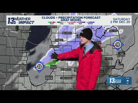 13 ON YOUR SIDE Forecast: Warmer, wintry mix Saturday - YouTube