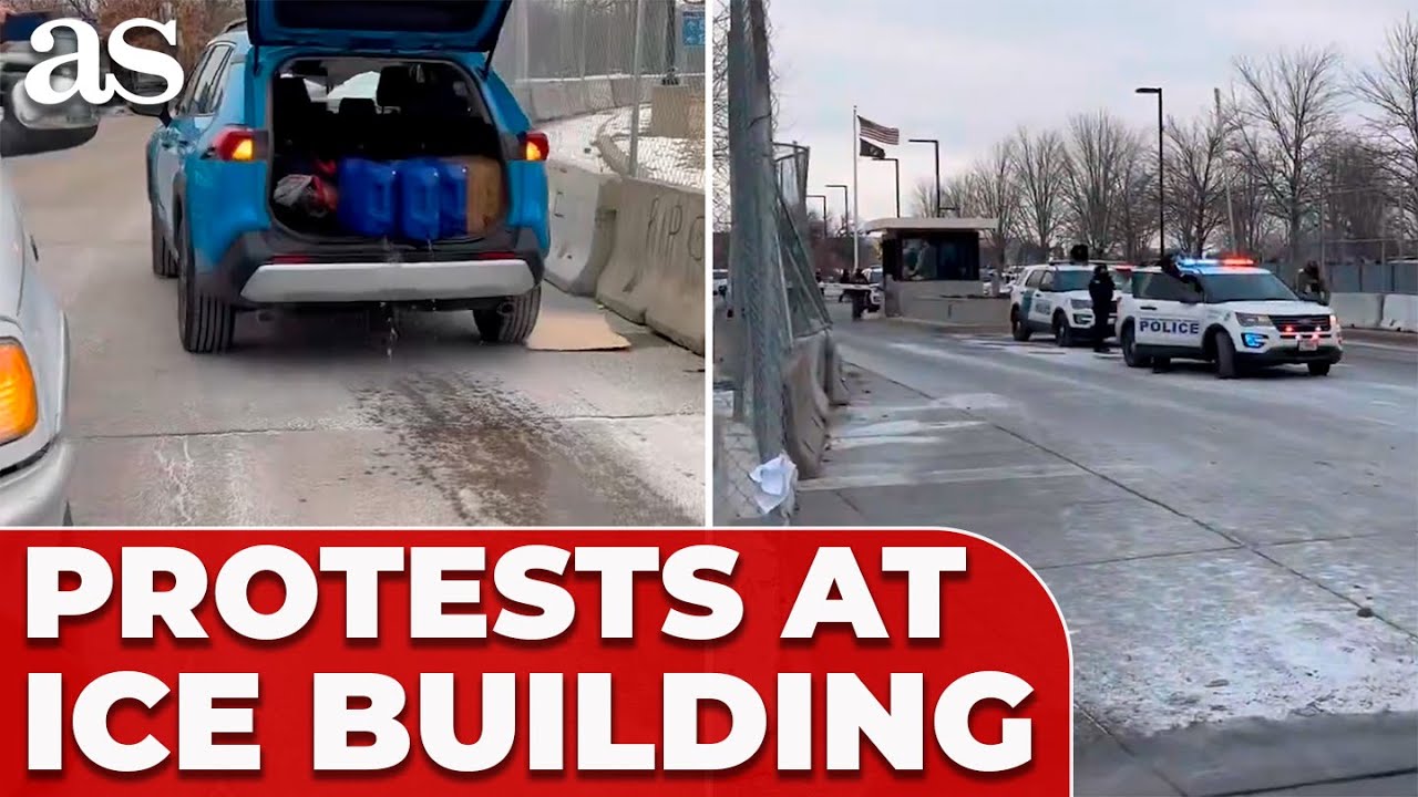 VIRAL TRICK: Protester USES SUV and FREEZING against ICE in Minneapolis