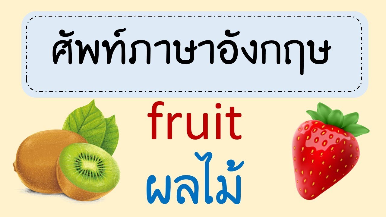 ไม้ มะค่า ภาษา อังกฤษ  New  ผลไม้ ภาษาอังกฤษ fruit