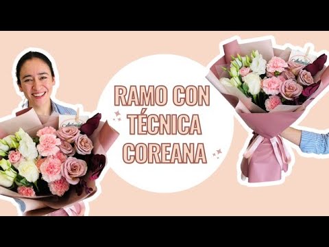 Envolver Un Ramo de Flores // Técnica Coreana (Wrapping Flower Bouquets) 