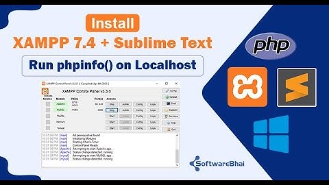 How to Install XAMPP 7.4 and Run PHP Code in Sublime Text | Test Localhost with phpinfo() (2025)