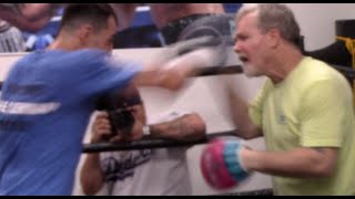 TERENCE CRAWFORD v VIKTOR POSTOL - SPEED! - PAD WORKOUT WITH FREDDIE ROACH \& VIKTOR POSTOL