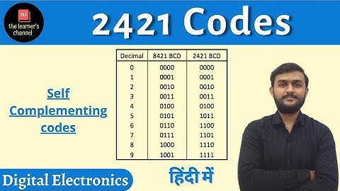 2421 Codes || Self complementing codes || Weighted codes || Reciprocating codes || BCD codes ||