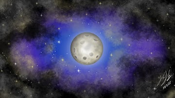 Krita Digital Painting - Galaxy