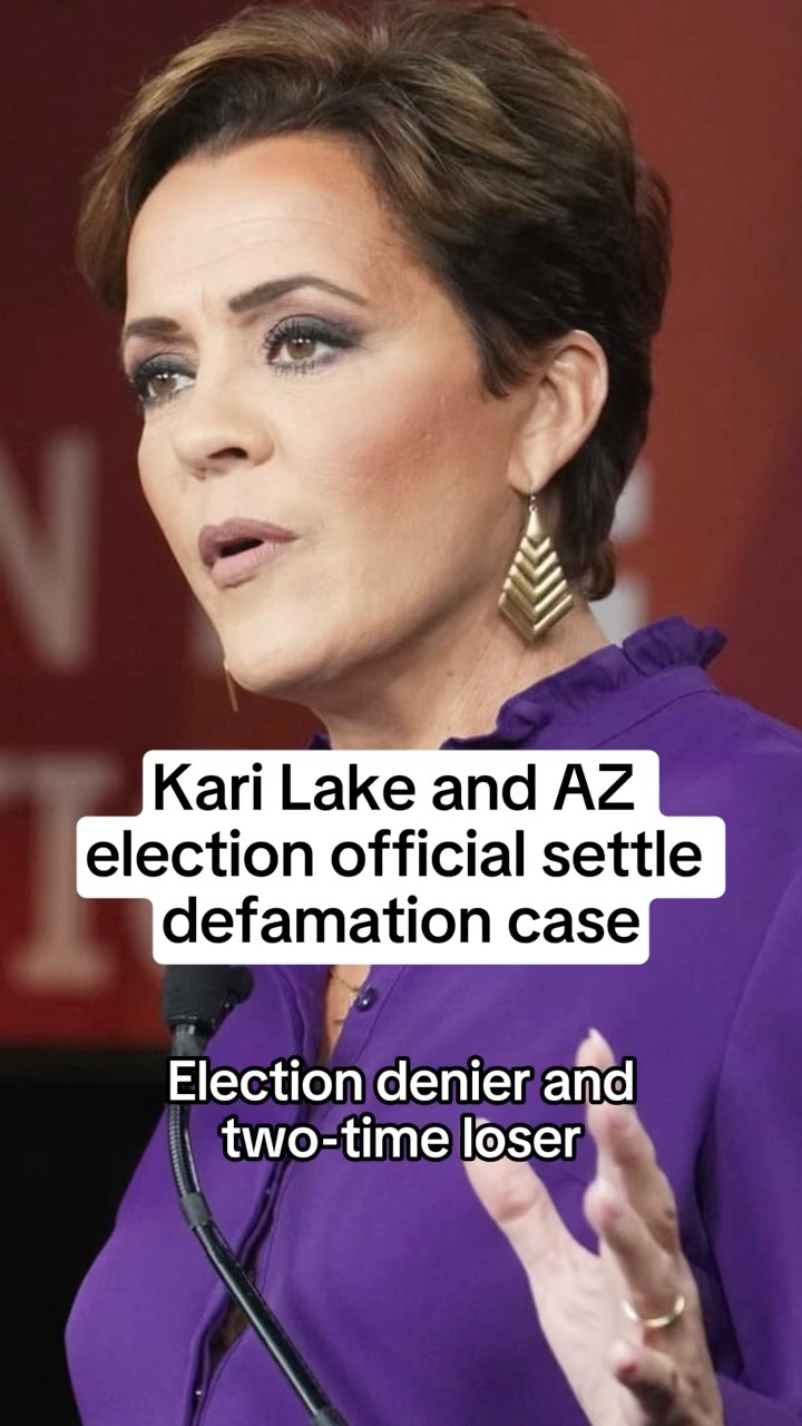 Kari Lake and AZ election official settle defamation case